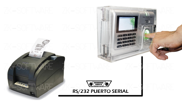 impresora y reloj checador zkteco zksoftware